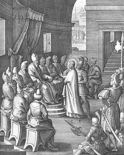 Jesus Before the Sanhedrin by Jerome Nadal