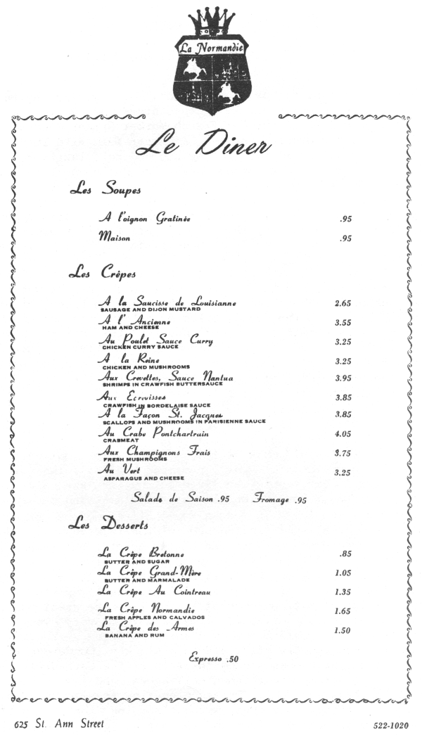 La Normandie Restaurant Francais