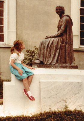 Evangeline sculpture