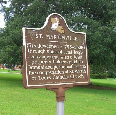 St. Martinville historical marker