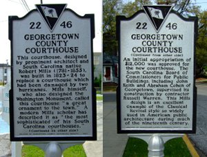 Georgetown County Courthouse Marker