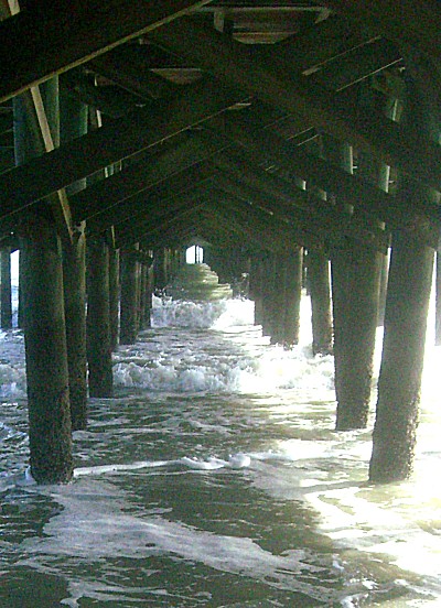 Waves at Springmaid Pier, Myrtle Beach