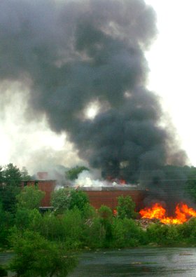 Long Mill fire, Danville, Virginia